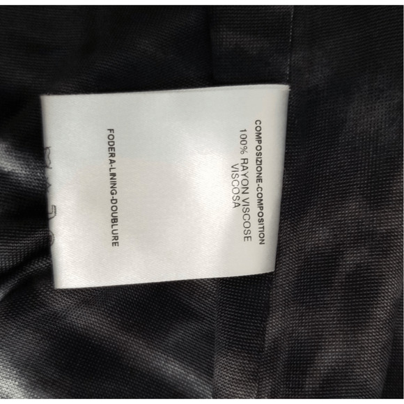 Gucci X Tom Ford Vintage S/S 2000 Abstract Print Long Sleeve V Neck Dress SZ 42 - Picture 9 of 10